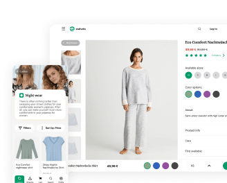 A unique web and mobile retail platform with handy functionalities