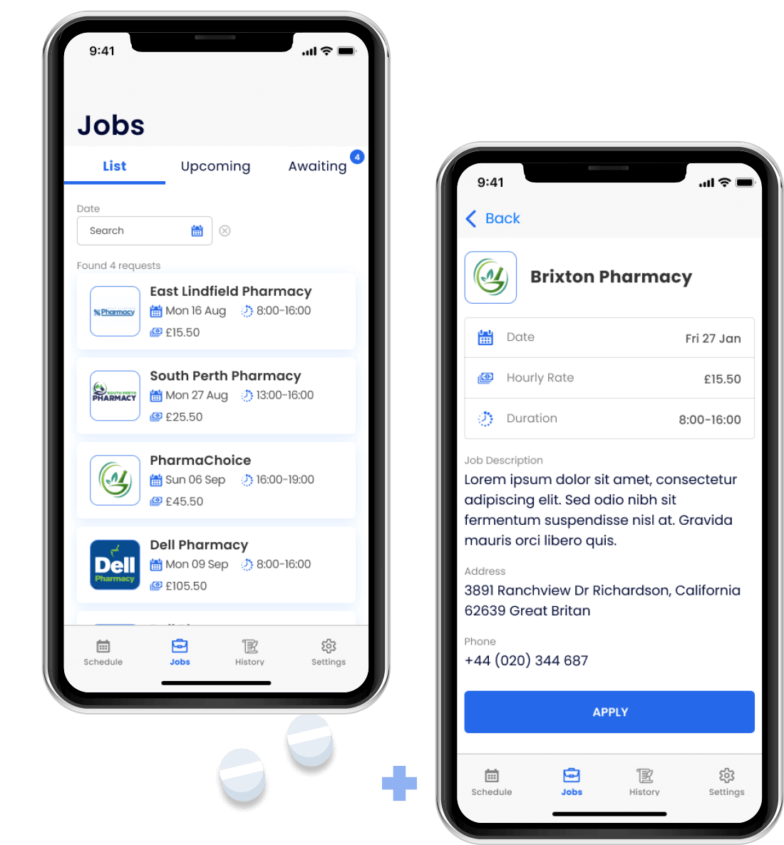 recruitment app for the pharmacy