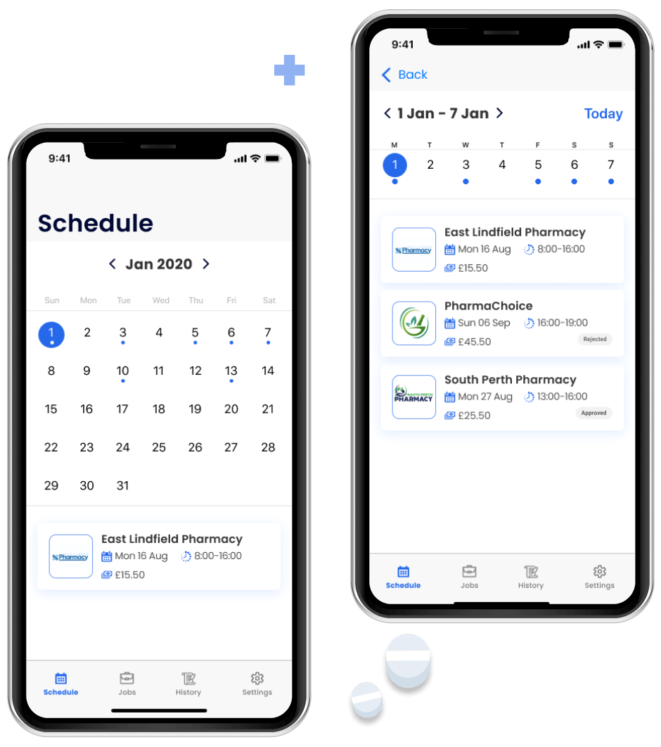 recruitment app development for pharmacy