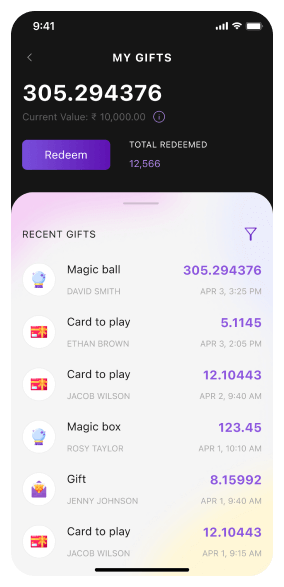 Cryptocurrency integration with built-in purchases. The core currency is Gari.