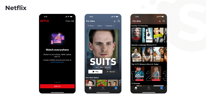 Netflix app development cost
